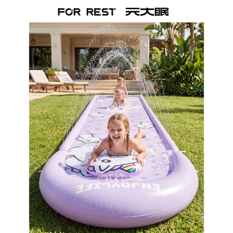 Kids Outdoor Mat - New Unicorn Kids Inflatable Water‑Slide Mat
