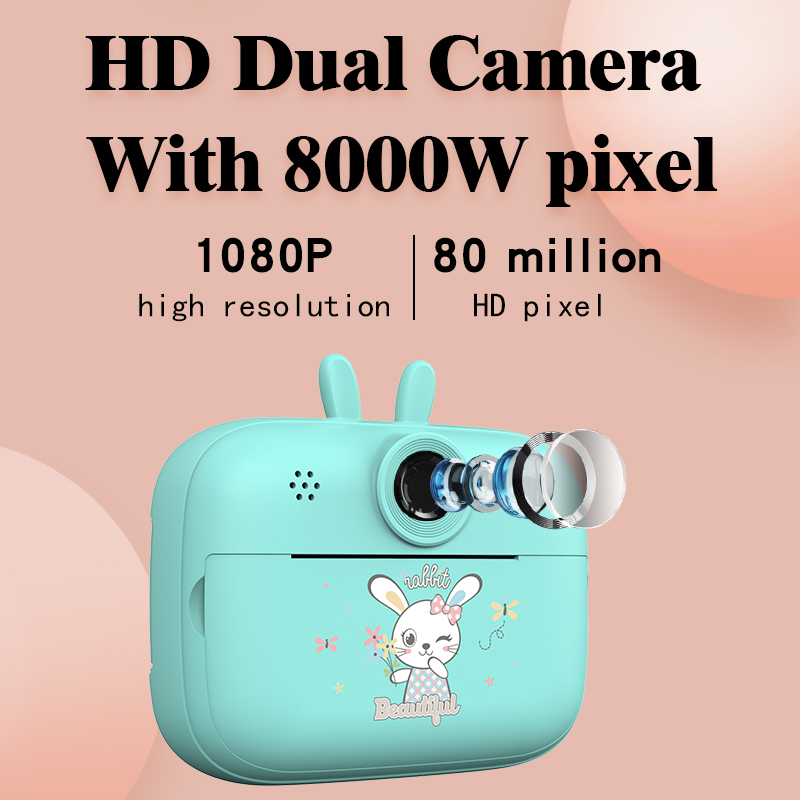 Kids Outdoor Videos - Instant Print Digital Kids Camera 1080p