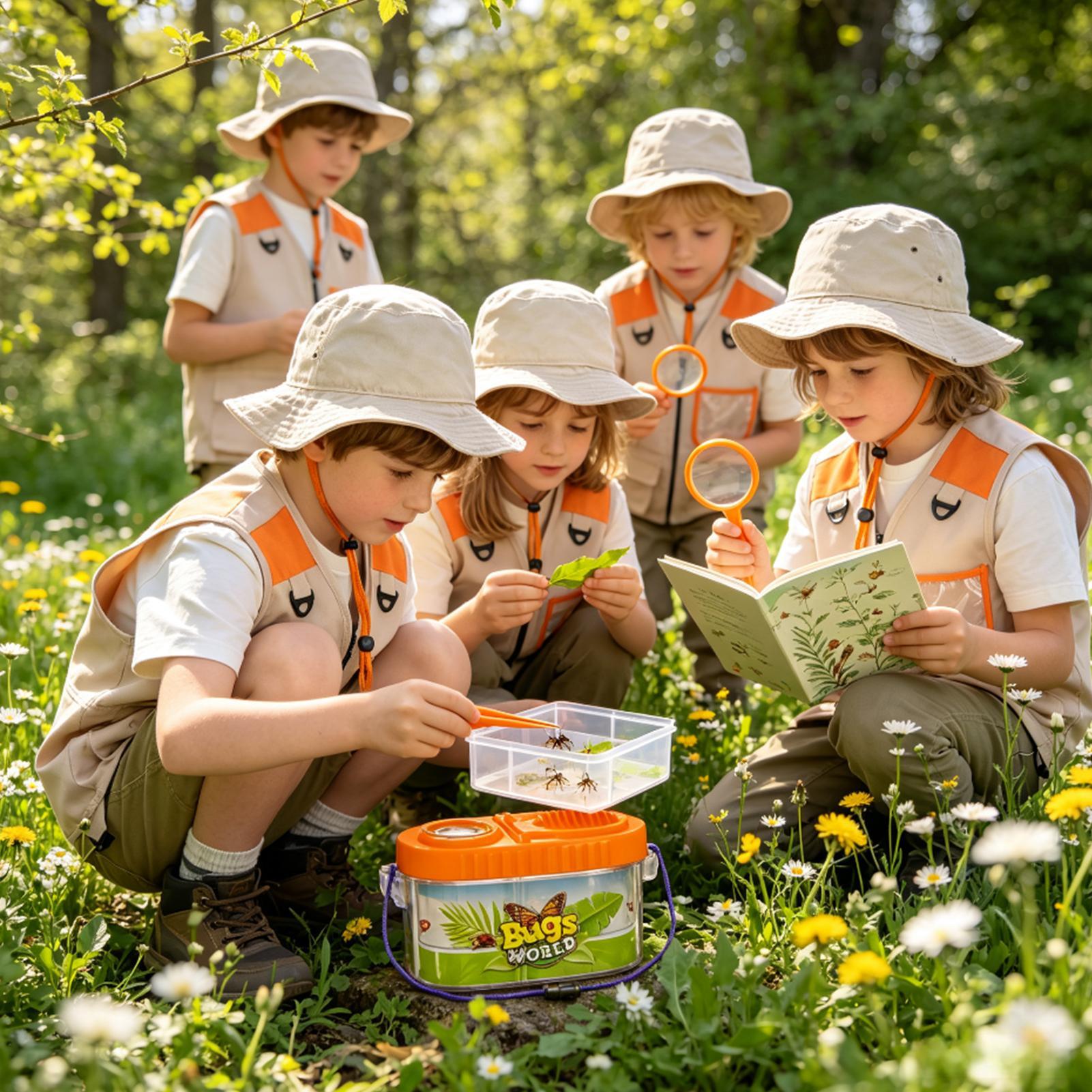 Kids Outdoor Explorer Kit - Kids Adventure Kit With Magnifying Glass