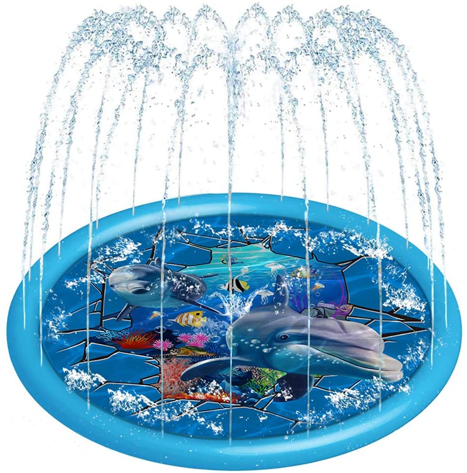 Kids Outdoor Mat - Inflatable Splash Pad for Kids Outdoor