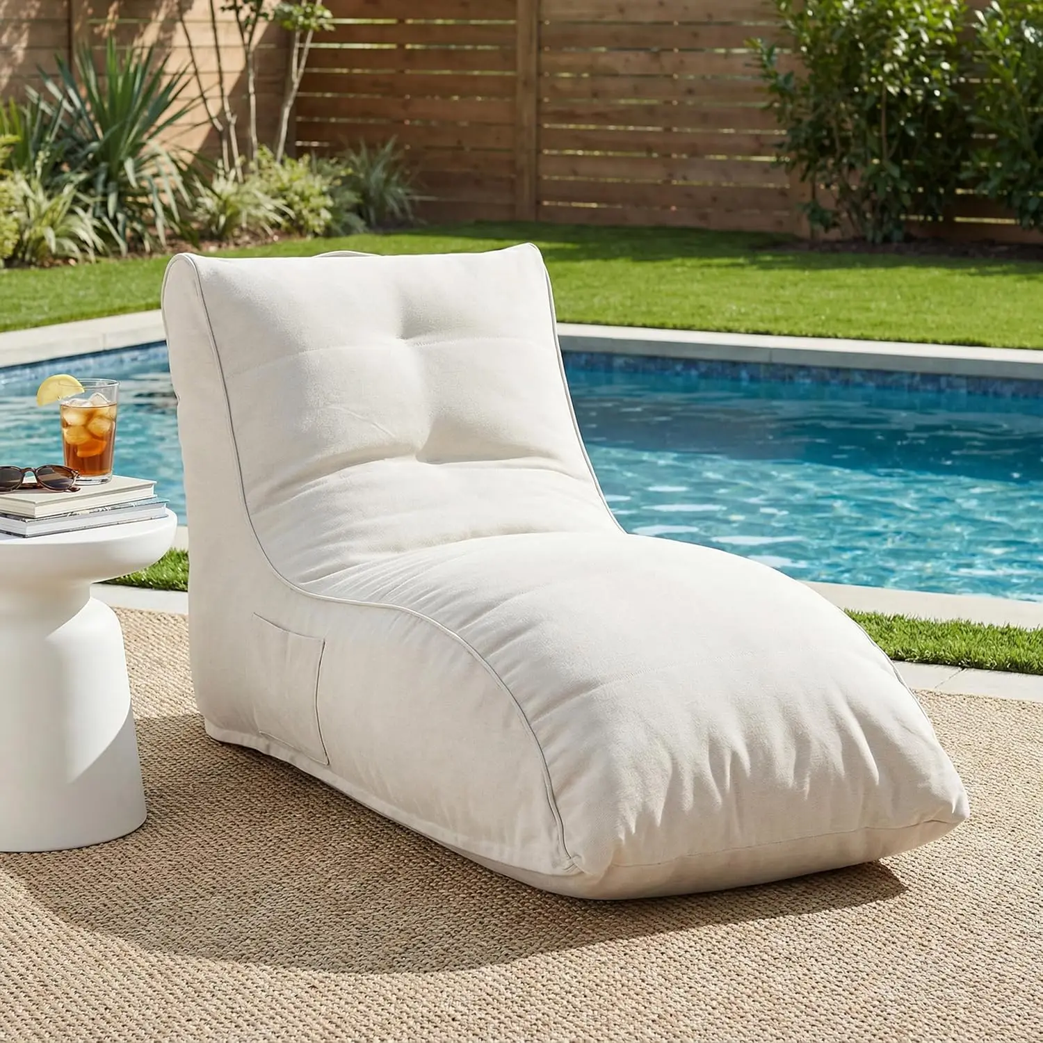 Kids Outdoor Bean Bag - Ethel Outdoor Bean Bag Chair, Fabric