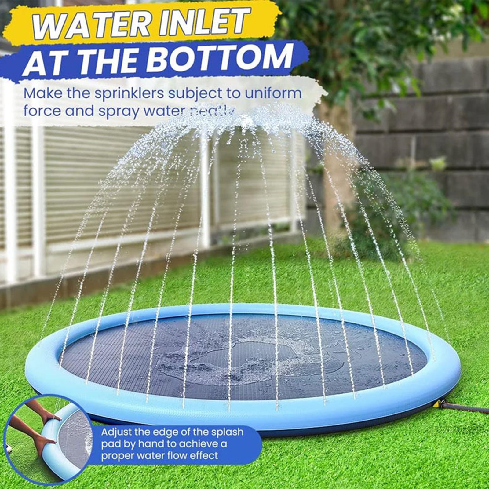 Kids Outdoor Mat - Kids Sprinkler Play Mat with Sprayers