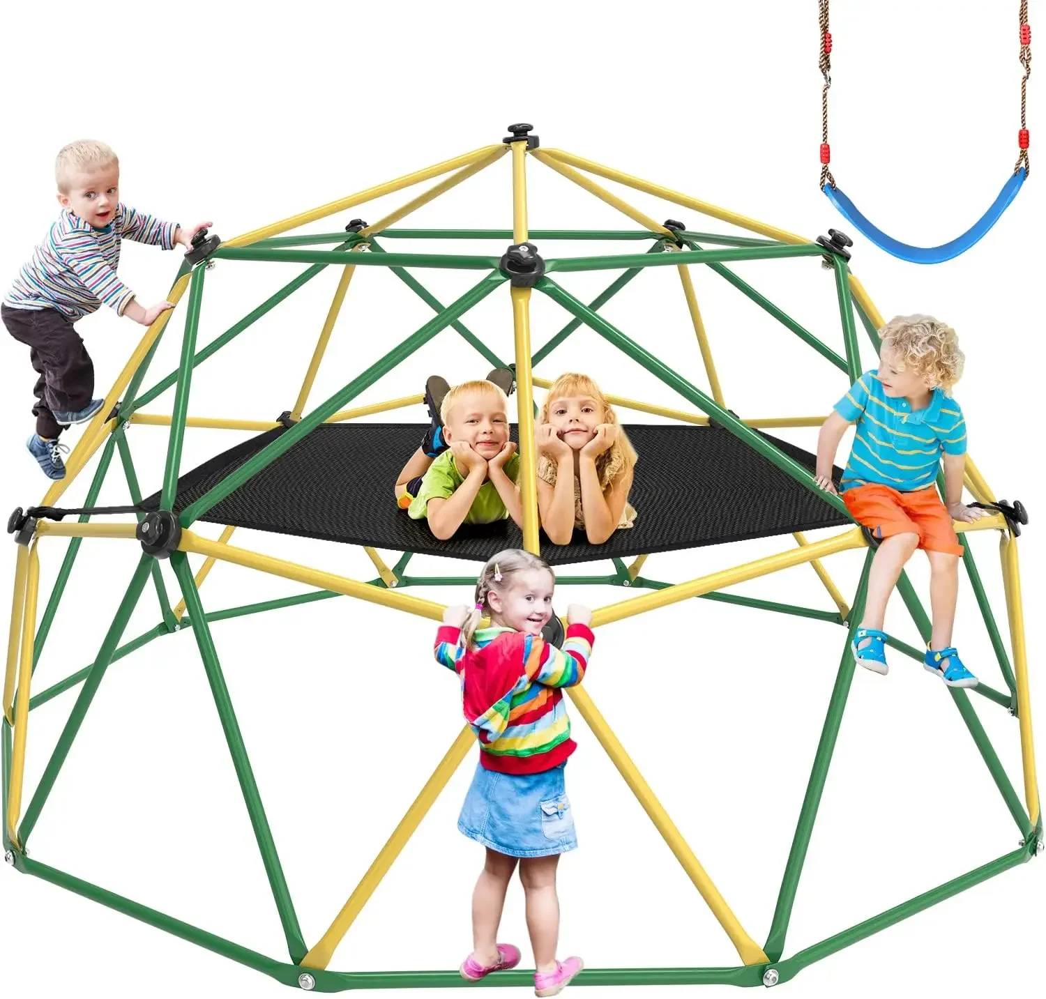 Kids Outdoor Jungle Gym Dome - GIKPAL Climbing Dome, 10FT Dome Climber