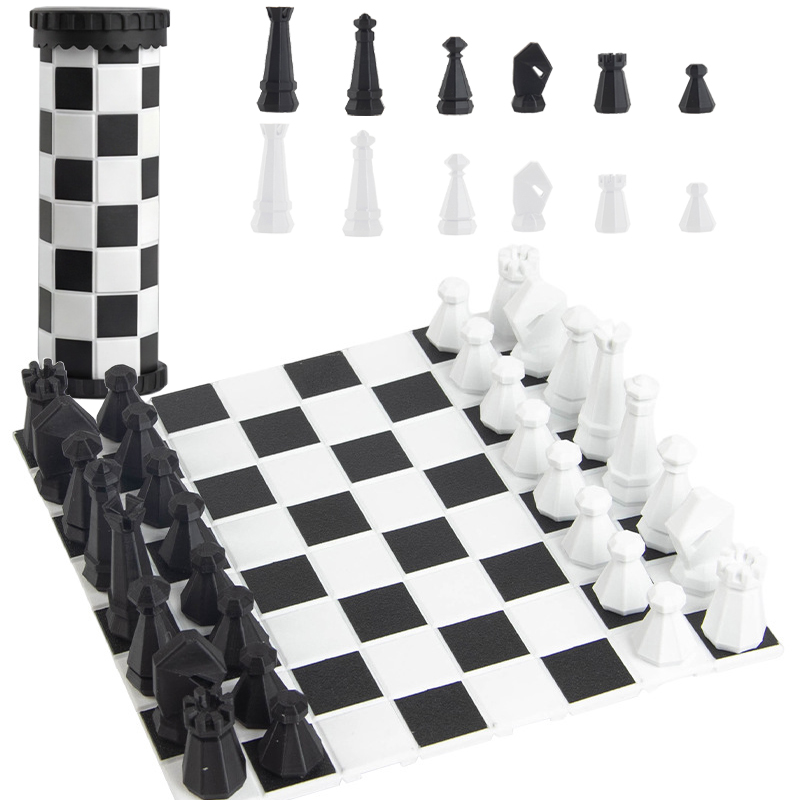Kids Outdoor Activity Set - 2 in 1 Portable Chess Game