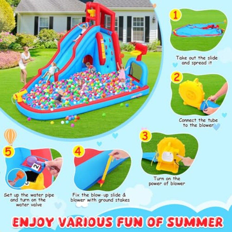 Backyard outdoor water slide i - đánh giá và giá Kids Outdoor Inflatable Water Slide