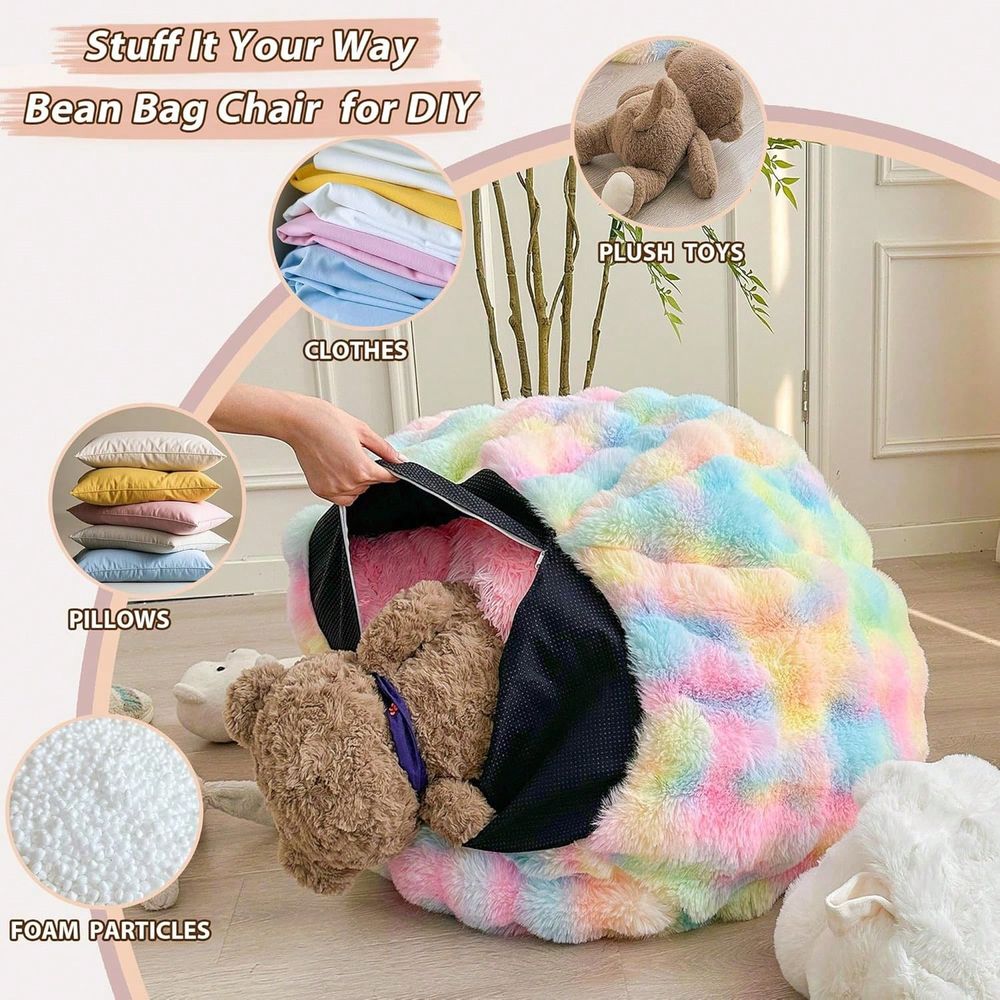 Faux Rabbit Fur Bean Bag Cover - đánh giá và giá Kids Outdoor Bean Bag