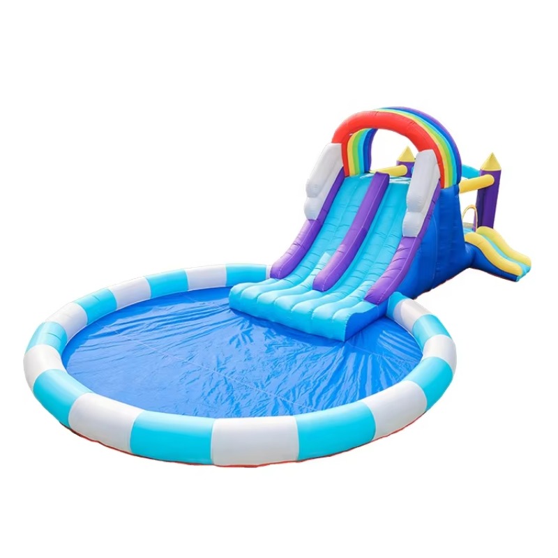 Giant Rainbow Inflatable Water - đánh giá và giá Kids Outdoor Inflatable Water Slide