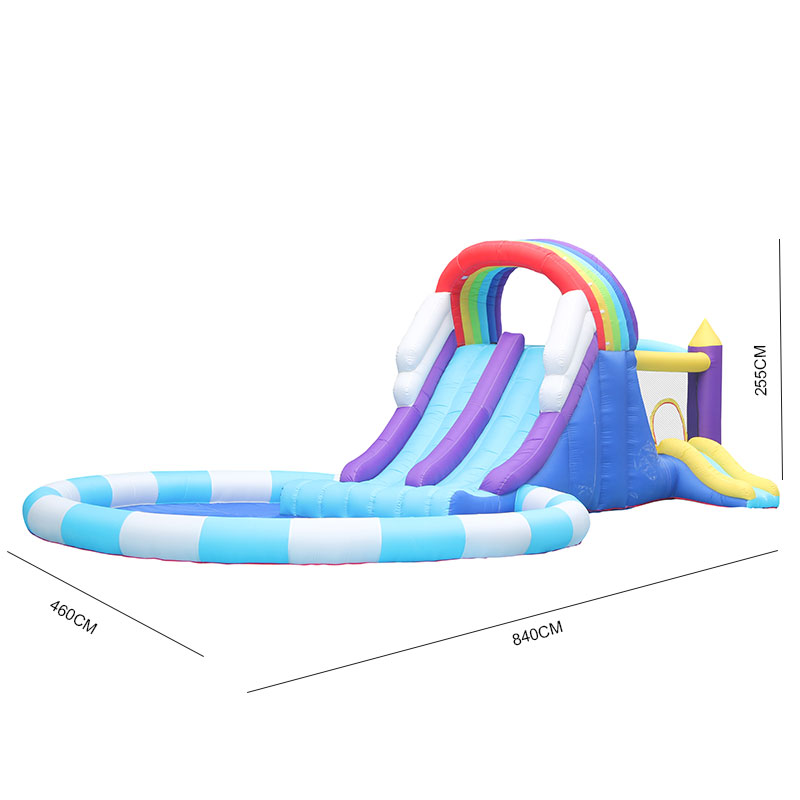 Giant Rainbow Inflatable Water - đánh giá và giá Kids Outdoor Inflatable Water Slide