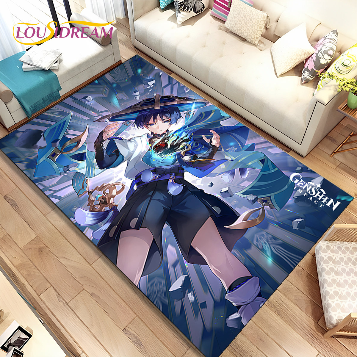 Genshin Impact Cartoon Game Ar - đánh giá và giá Kids Outdoor Mat
