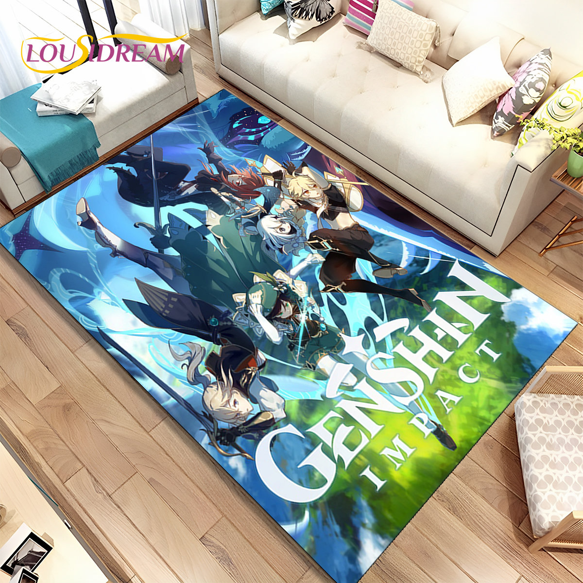 Genshin Impact Cartoon Game Ar - đánh giá và giá Kids Outdoor Mat