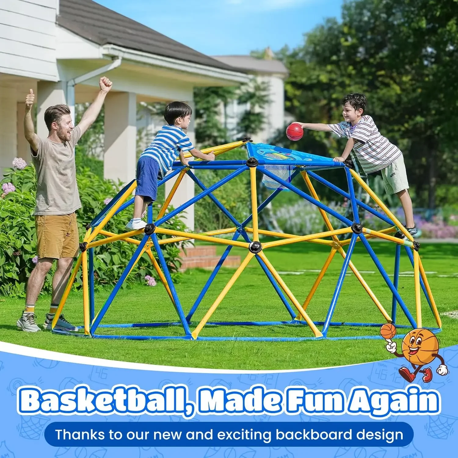 Zupapa 10FT Climbing Dome, Out - đánh giá và giá Kids Outdoor Jungle Gym Dome