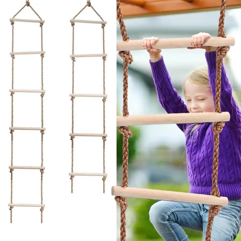 Kids Wooden Ladder Outdoor Act - đánh giá và giá Kids Outdoor Climbing Equipment