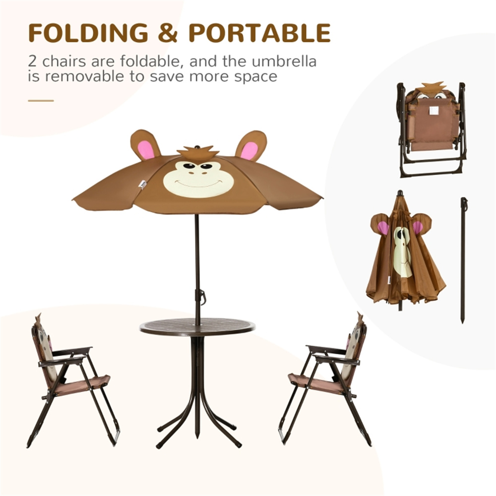 Cute Monkey Kids Patio Table C - đánh giá và giá Kids Outdoor Umbrella Chair