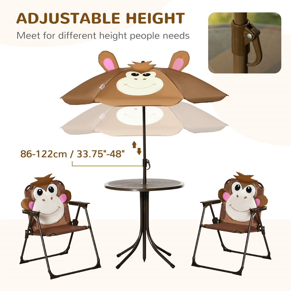 Cute Monkey Kids Patio Table C - đánh giá và giá Kids Outdoor Umbrella Chair