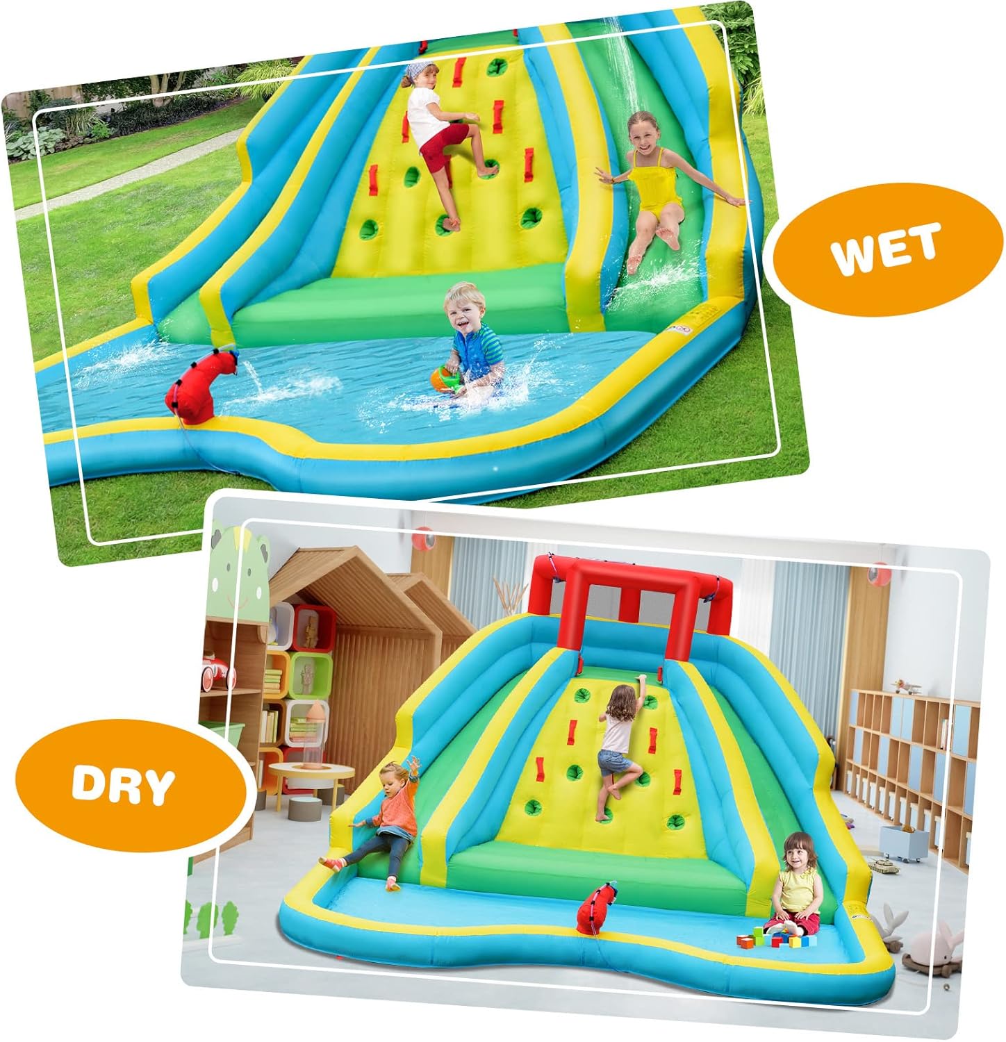 Giant Inflatable Water Slide f - đánh giá và giá Kids Outdoor Inflatable Water Slide