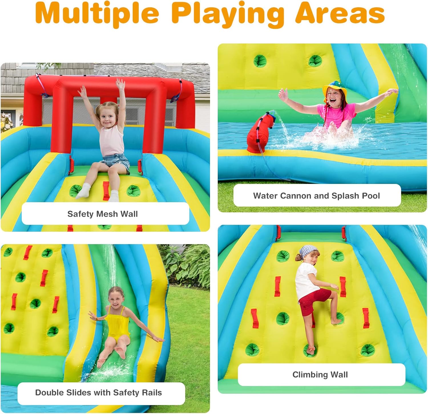 Giant Inflatable Water Slide f - đánh giá và giá Kids Outdoor Inflatable Water Slide