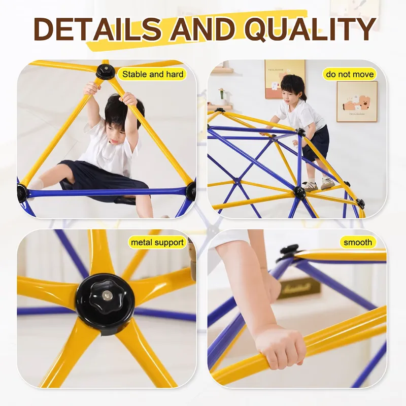 10FT Geometric Dome Climbing S - đánh giá và giá Kids Outdoor Jungle Gym Dome