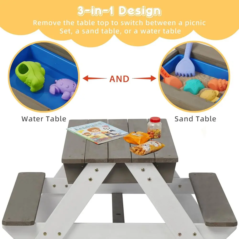 Convertible 3-in-1 Wooden Picn - đánh giá và giá Kids Outdoor Umbrella