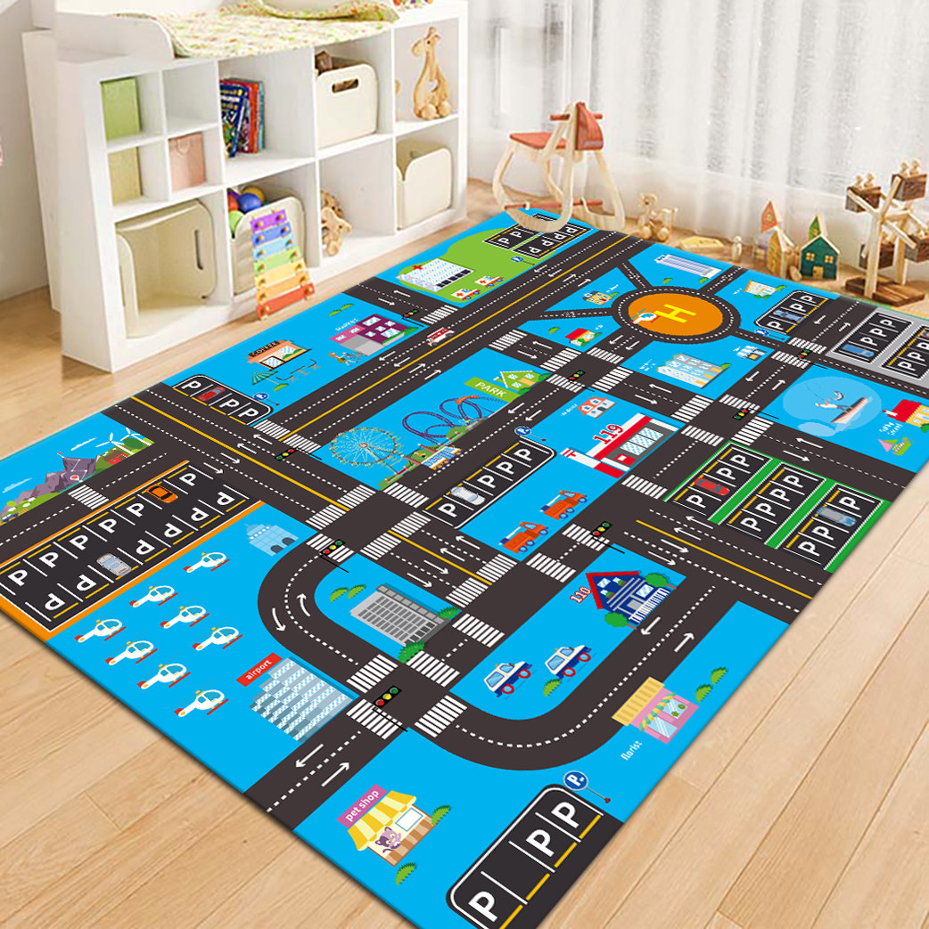 VIKAMA City Road Map Kids Play - đánh giá và giá Kids Outdoor Mat