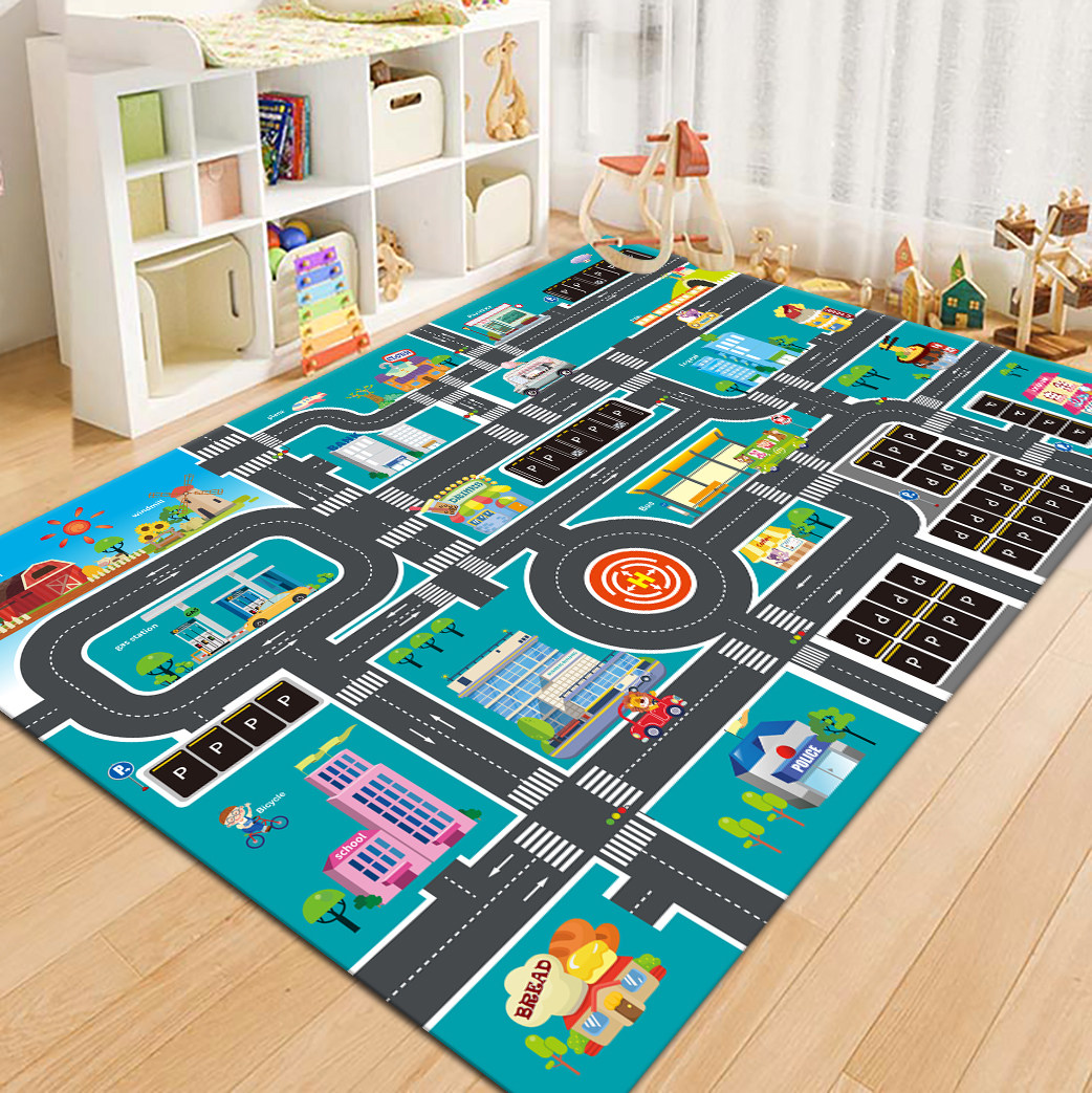 VIKAMA City Road Map Kids Play - đánh giá và giá Kids Outdoor Mat