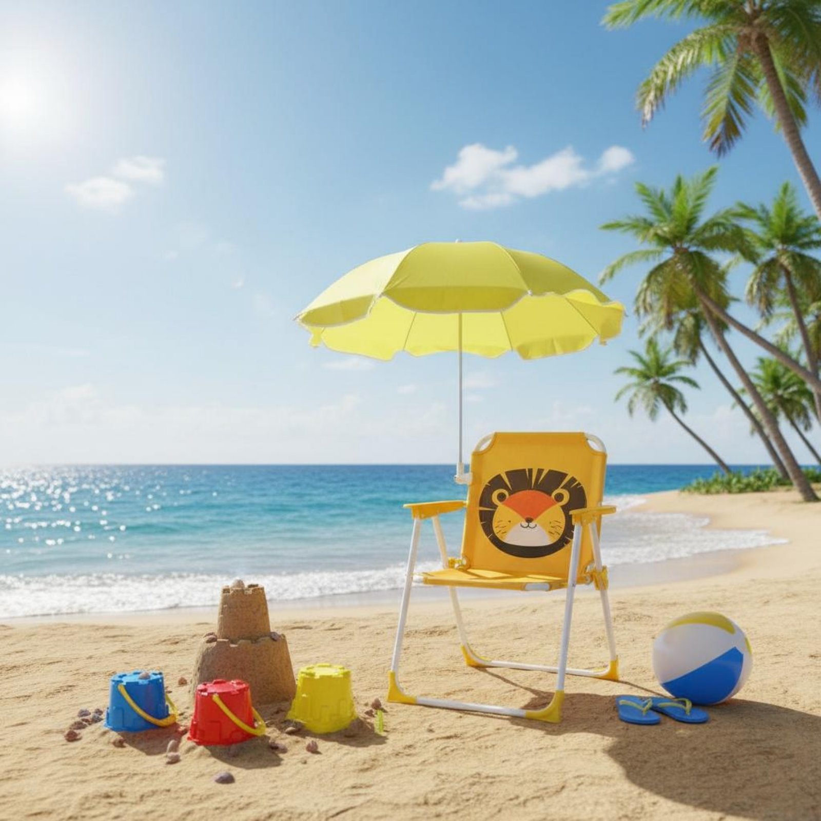 Kids Beach Chair with Umbrella - đánh giá và giá Kids Outdoor Umbrella