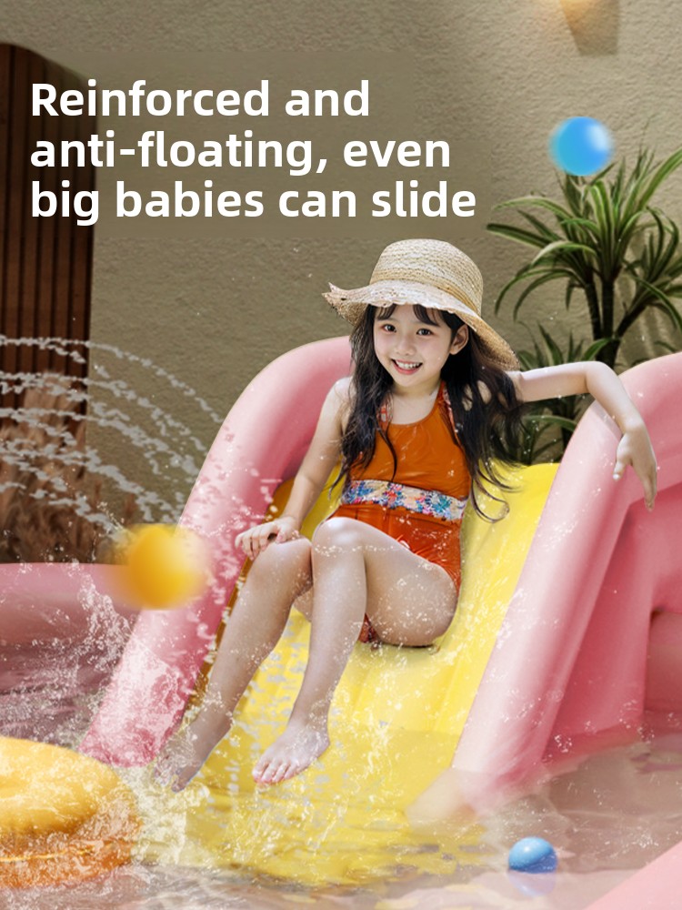 Inflatable Pool With Sunshade  - đánh giá và giá Kids Outdoor Inflatable Water Slide
