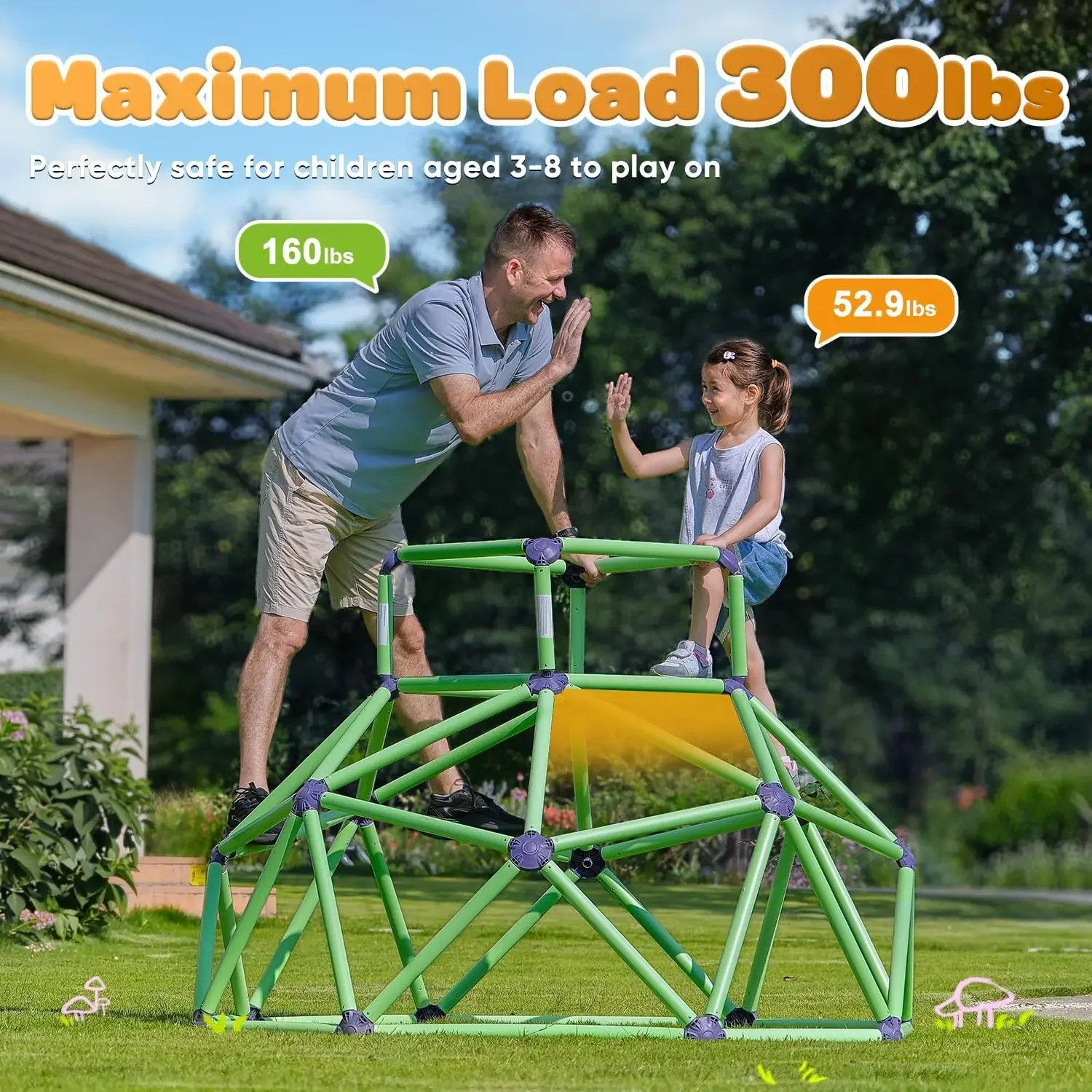 Zupapa Monkey Bars Climbing Do - đánh giá và giá Kids Outdoor Jungle Gym Dome