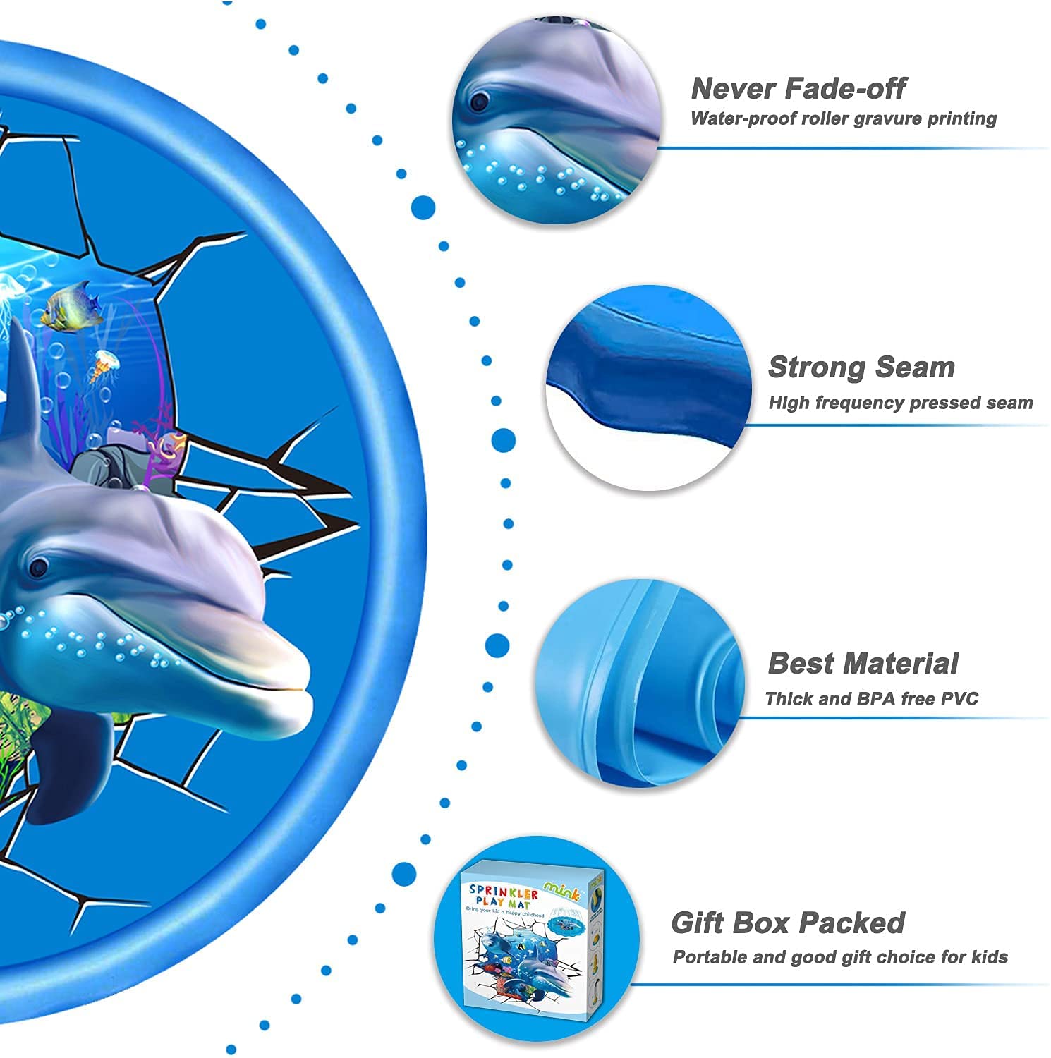 Inflatable Splash Pad for Kids - đánh giá và giá Kids Outdoor Mat