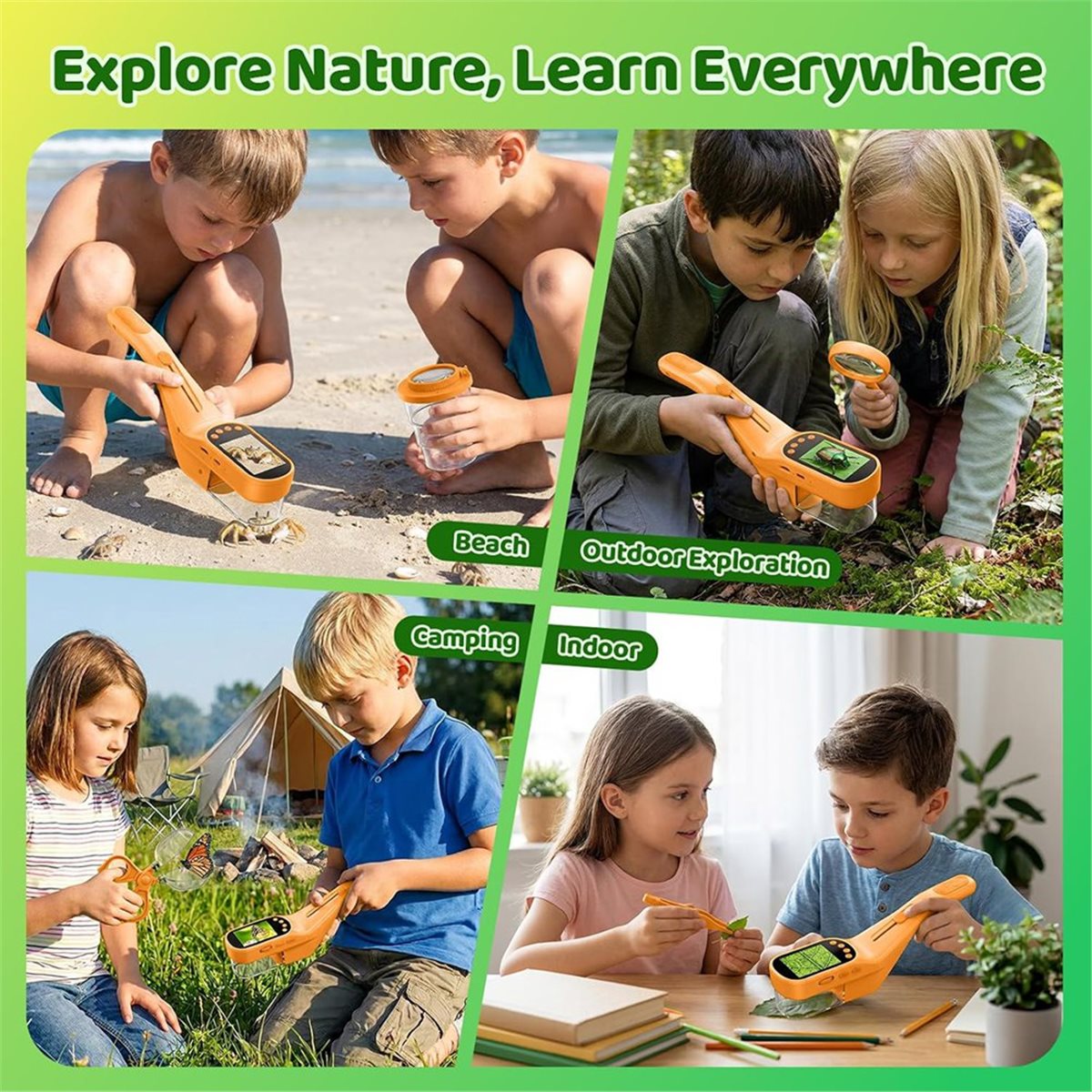 500X Handheld Microscope for K - đánh giá và giá Kids Outdoor Explorer Kit