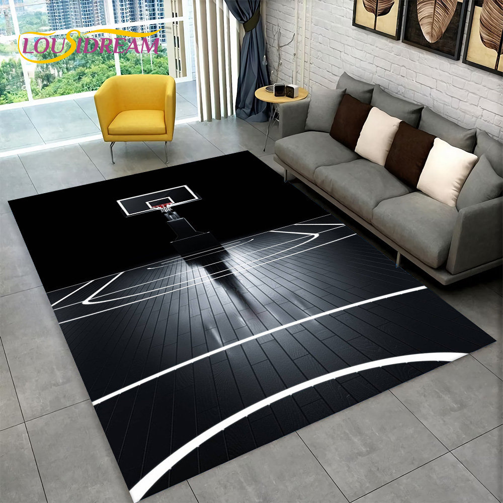3D Basketball Cour Cartoon Are - đánh giá và giá Kids Outdoor Mat