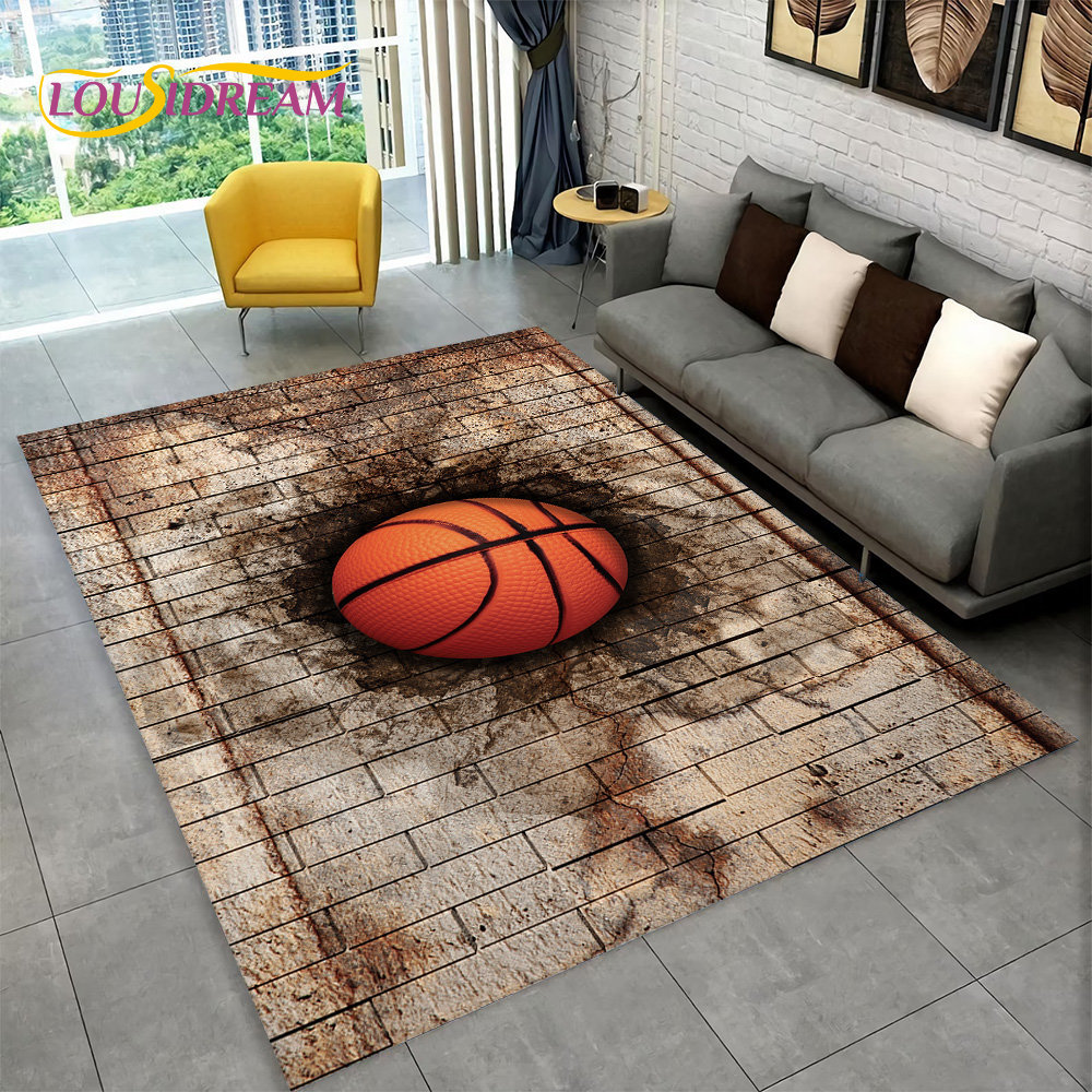 3D Basketball Cour Cartoon Are - đánh giá và giá Kids Outdoor Mat