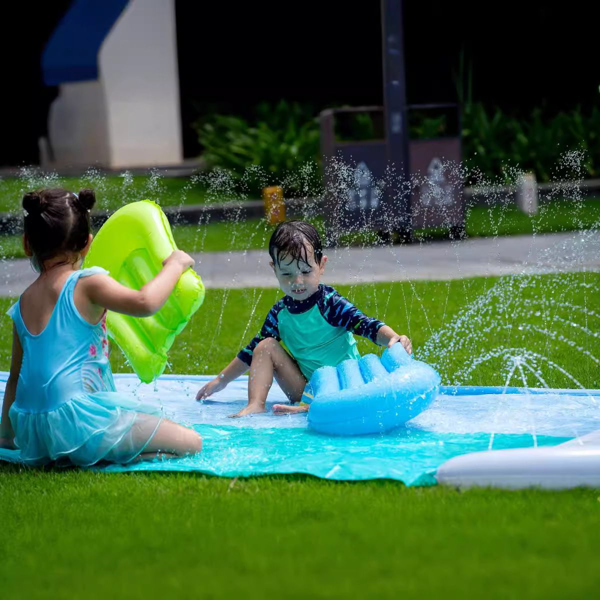 Interactive Shark Water Slide  - đánh giá và giá Kids Outdoor Mat