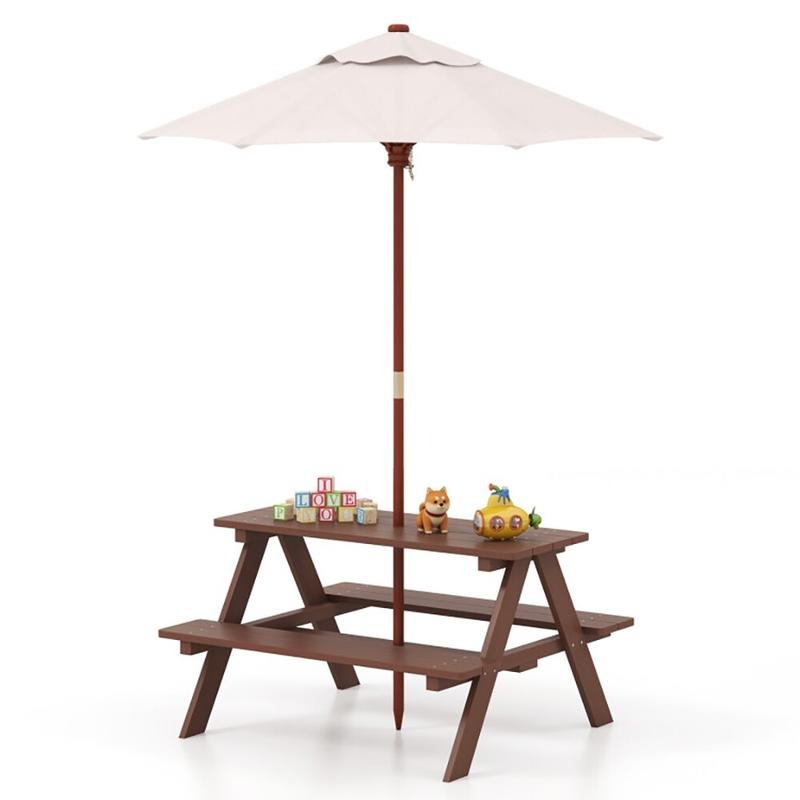 Outdoor 4-Seat Kids Picnic Tab - đánh giá và giá Kids Outdoor Umbrella