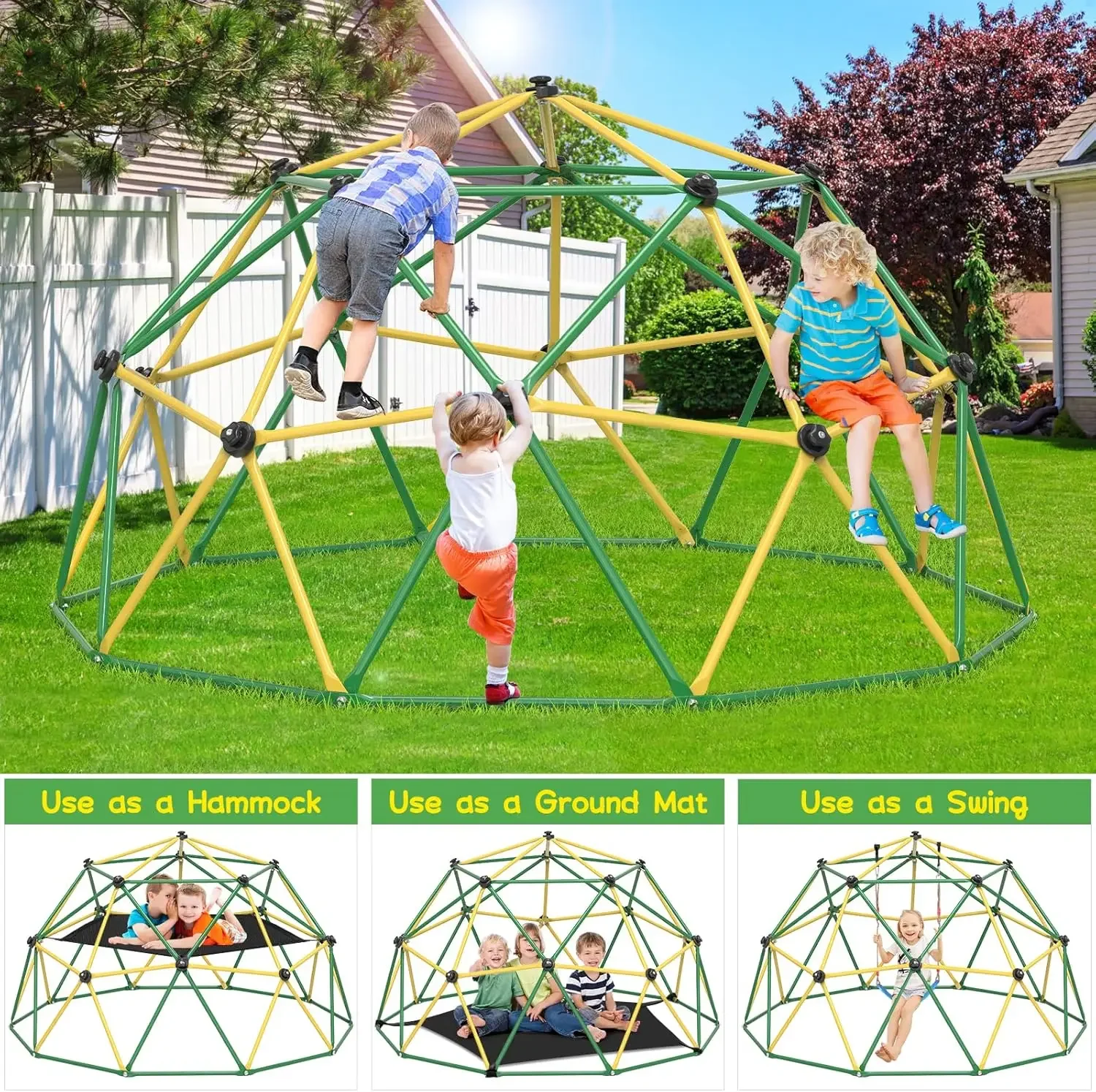 GIKPAL Climbing Dome, 10FT Dom - đánh giá và giá Kids Outdoor Jungle Gym Dome