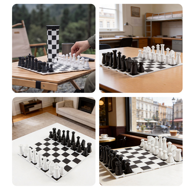 2 in 1 Portable Chess Game Set - đánh giá và giá Kids Outdoor Activity Set