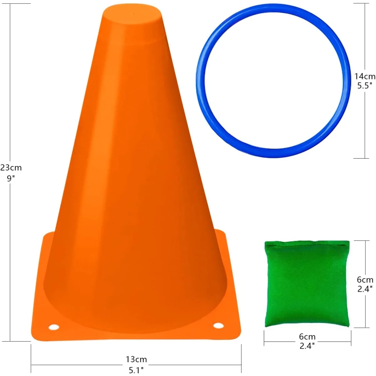 3 in 1 Soft Plastic Cones Bean - đánh giá và giá Kids Outdoor Bean Bag